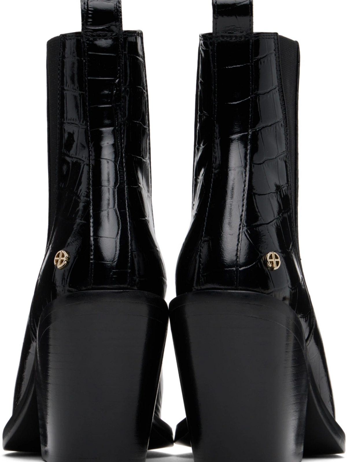 ANINE BING Black Bekah Chelsea Boots, Size 6