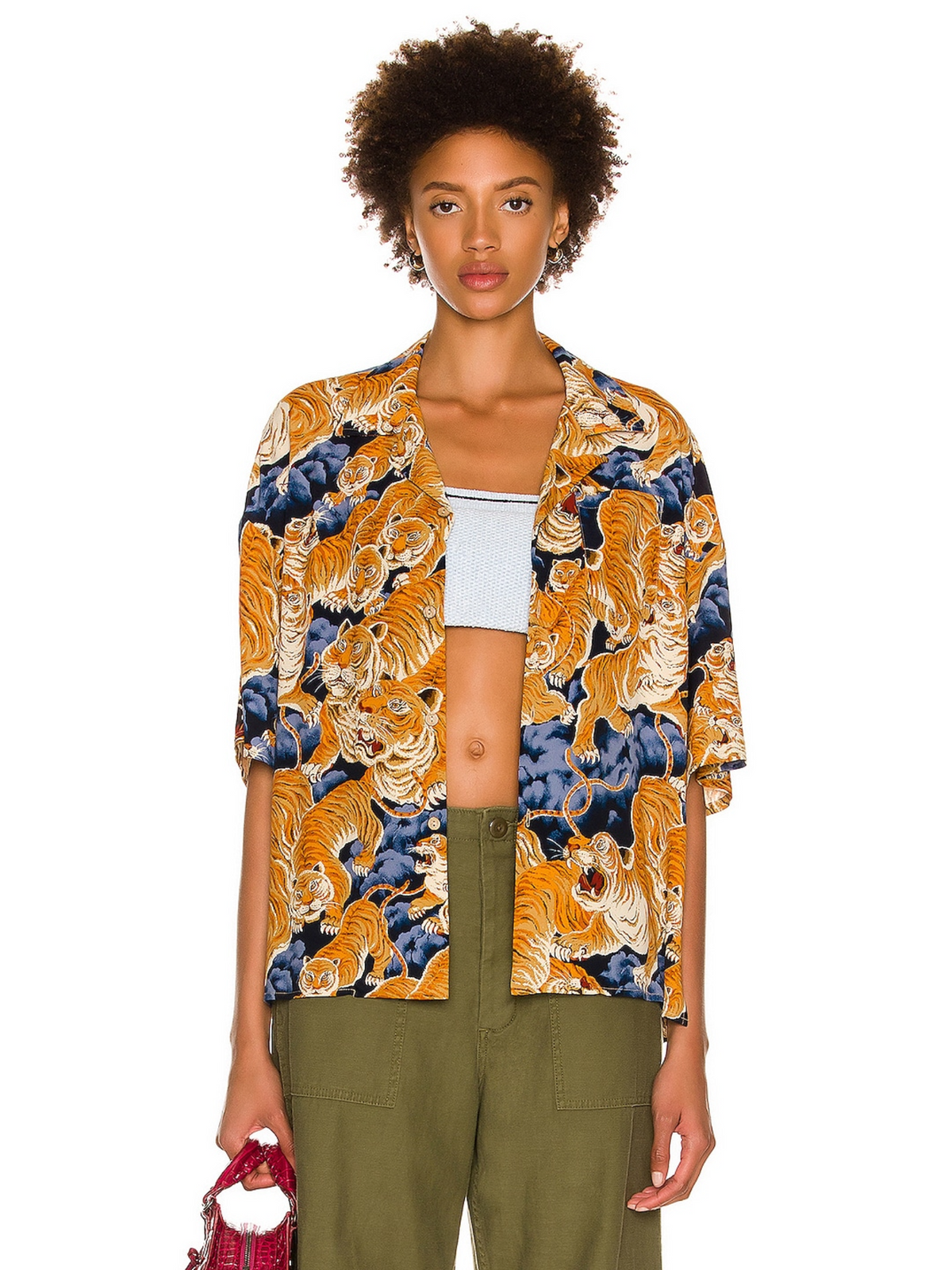 R13 Oversized Hawaiian Shirt,XXSMALL