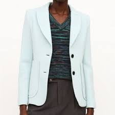 SMYTHE baby blue wool blazer, SIZE 12