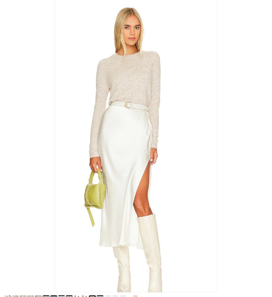 Autumn Cashmere Fringed Sweater, Xsmall