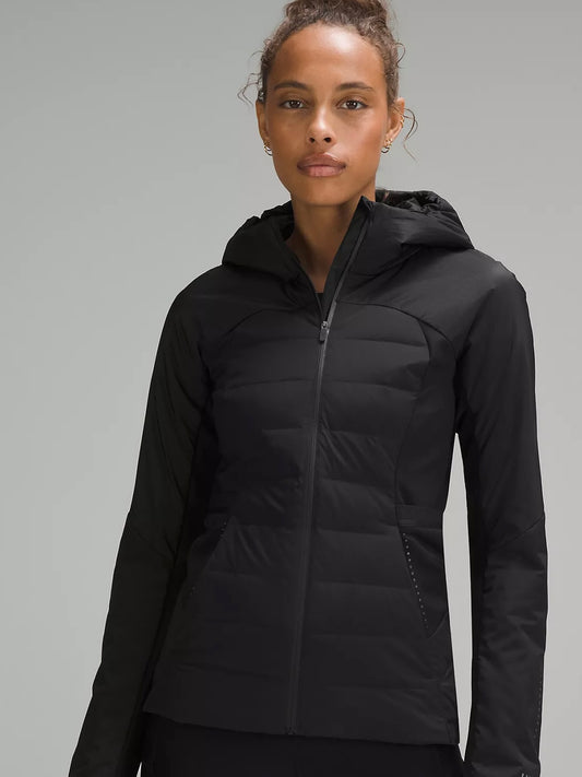 Lululemon Down for it jacket, black size 4