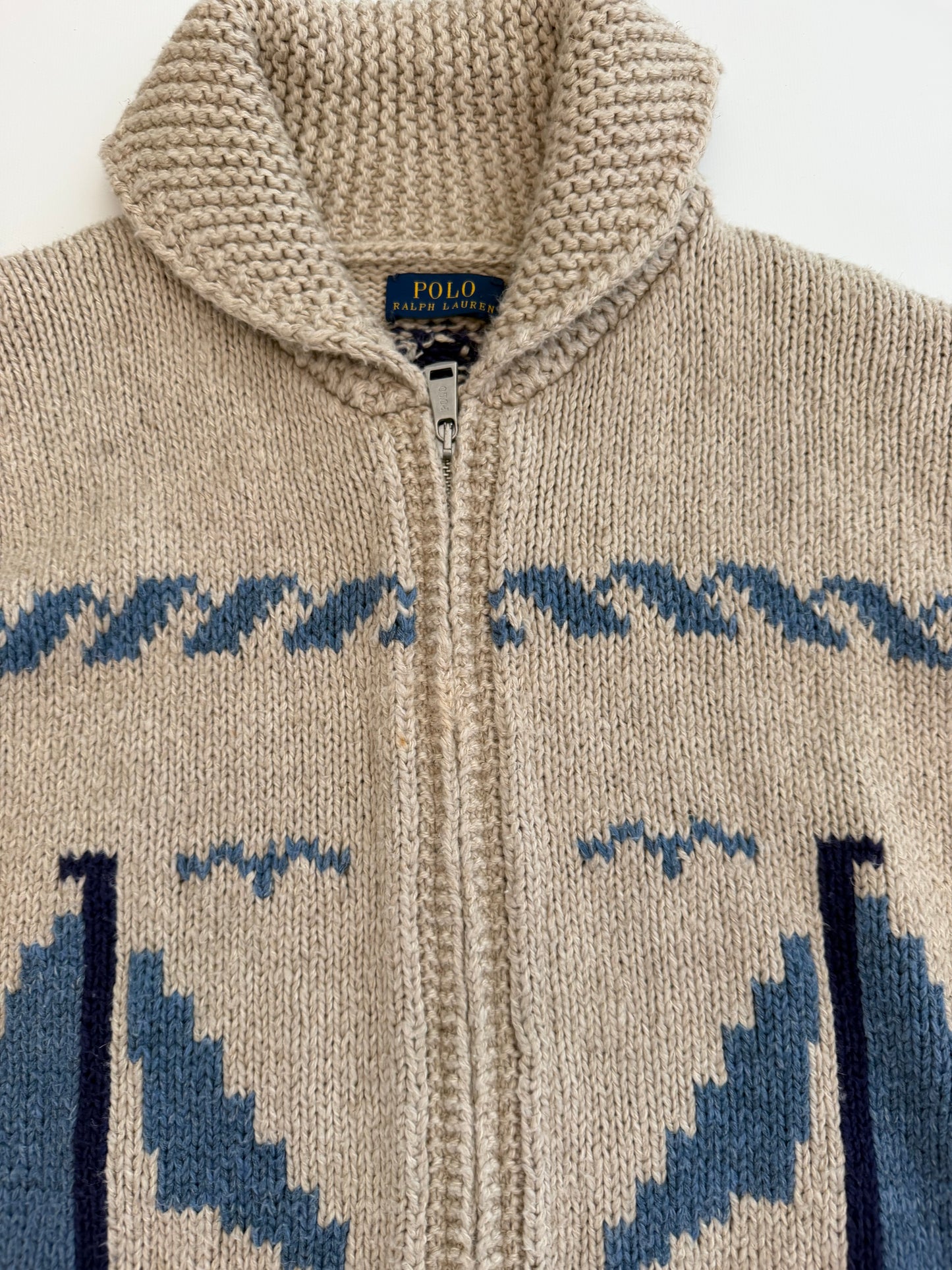 Ralph Lauren Polo sailboat zip cardigan, Small