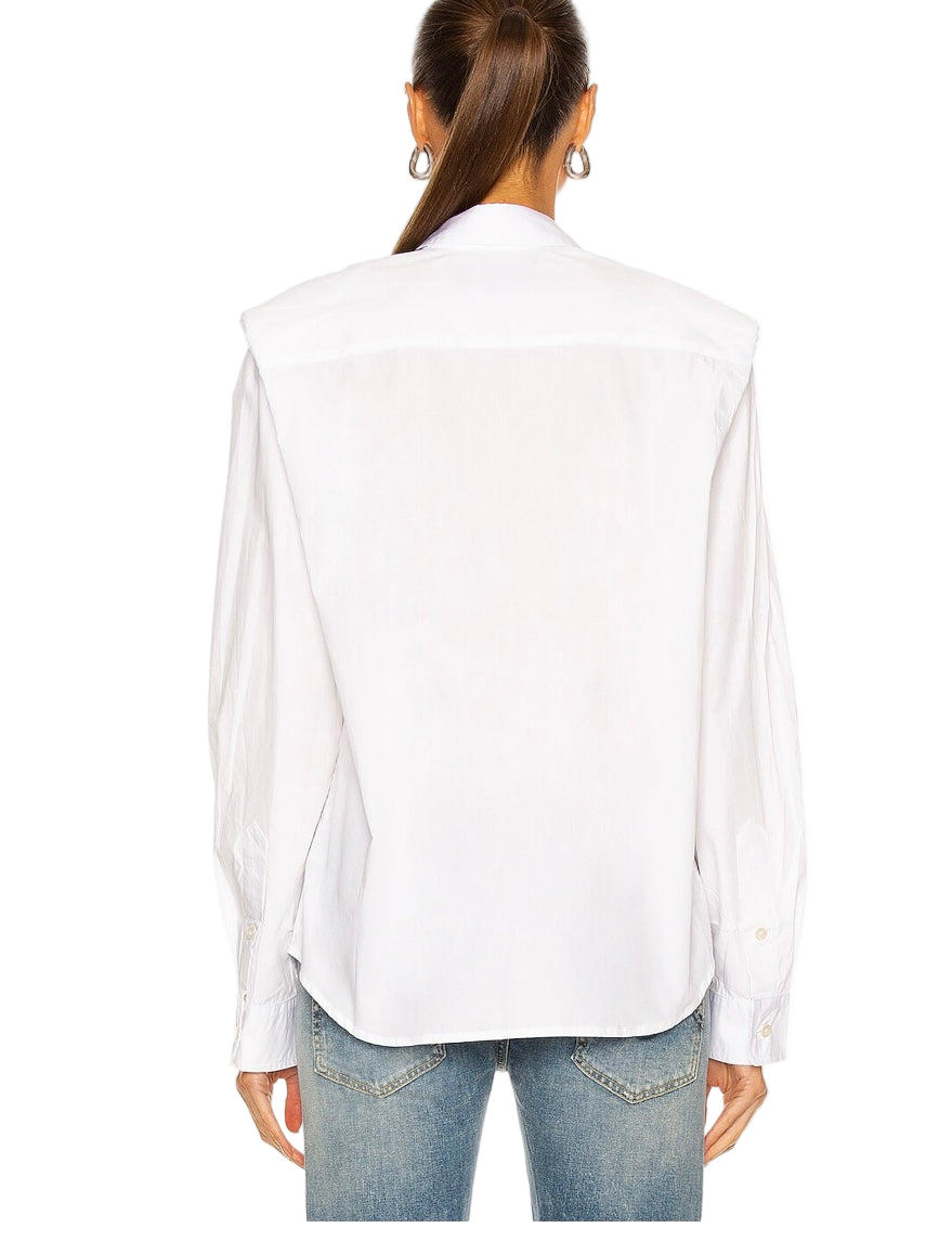 R13 Folded Shoulder Shirt, XSMALL