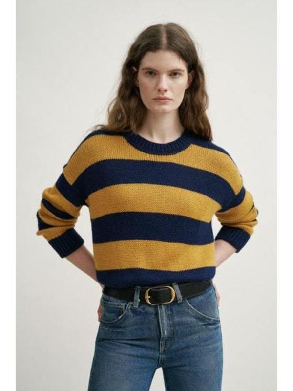 NILI LOTAN The Raiden Stripe Crewneck, Small