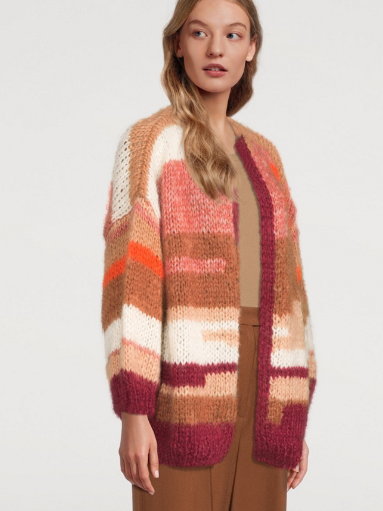 MAIAMI Jennifer's Big Mohair Cardigan, One Size