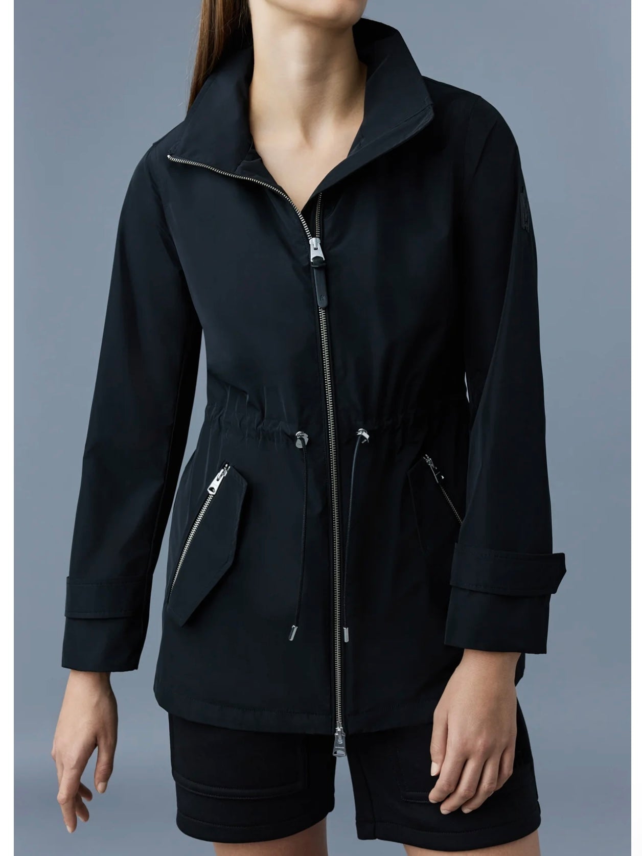 MACKAGE Black 
MELANY 2-in-1 rain parka with removable bib
Melany Jacket, SIZE LARGE