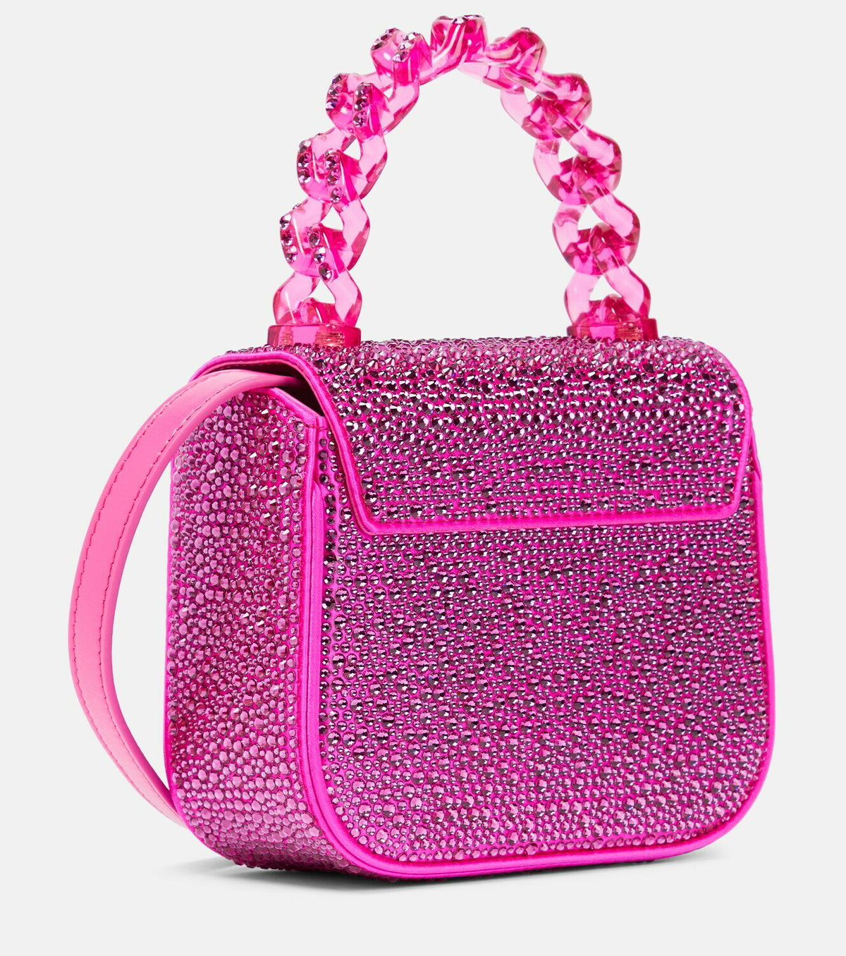 Versace - La Medusa Mini embellished satin tote bag