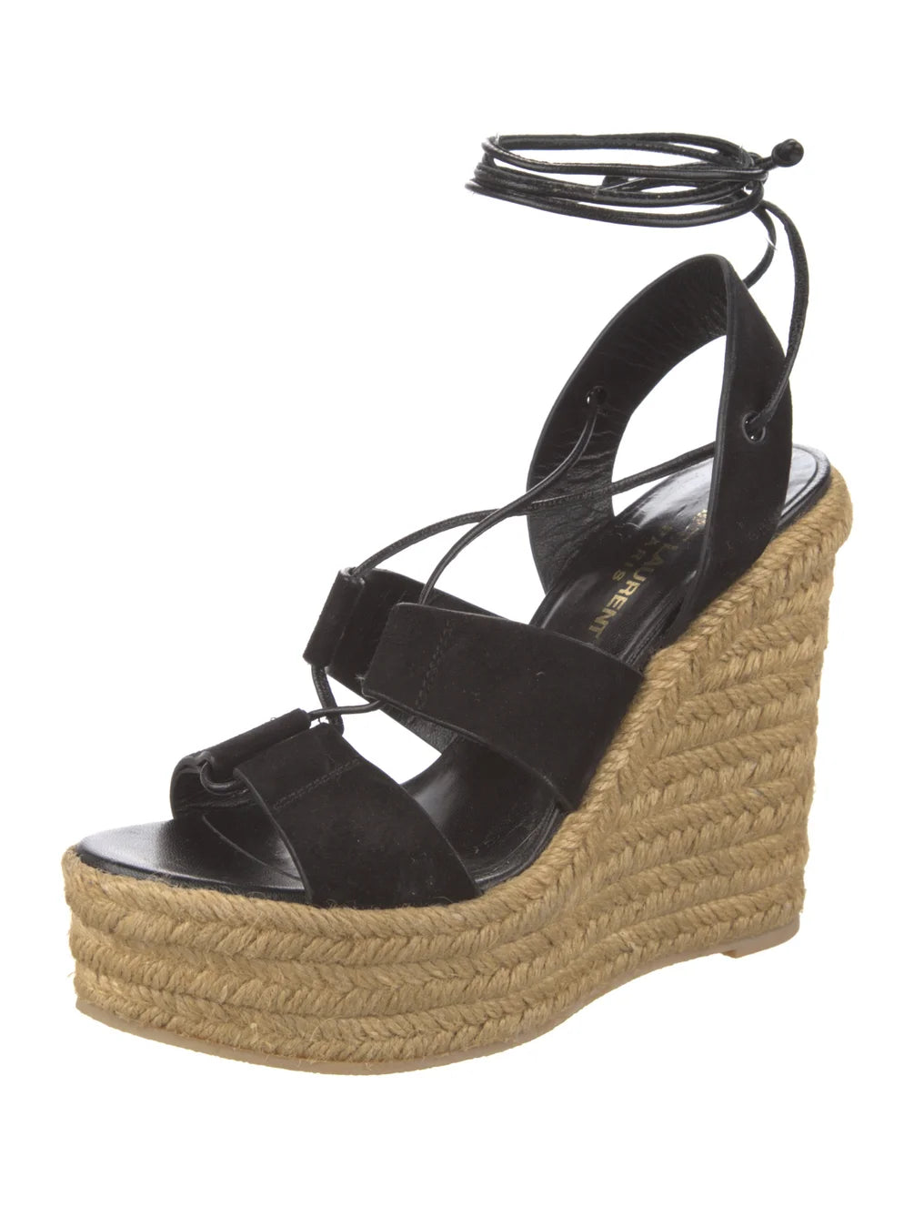 Saint Laurent Suede Braided Accents Espadrilles
Size: 6 | IT 36
