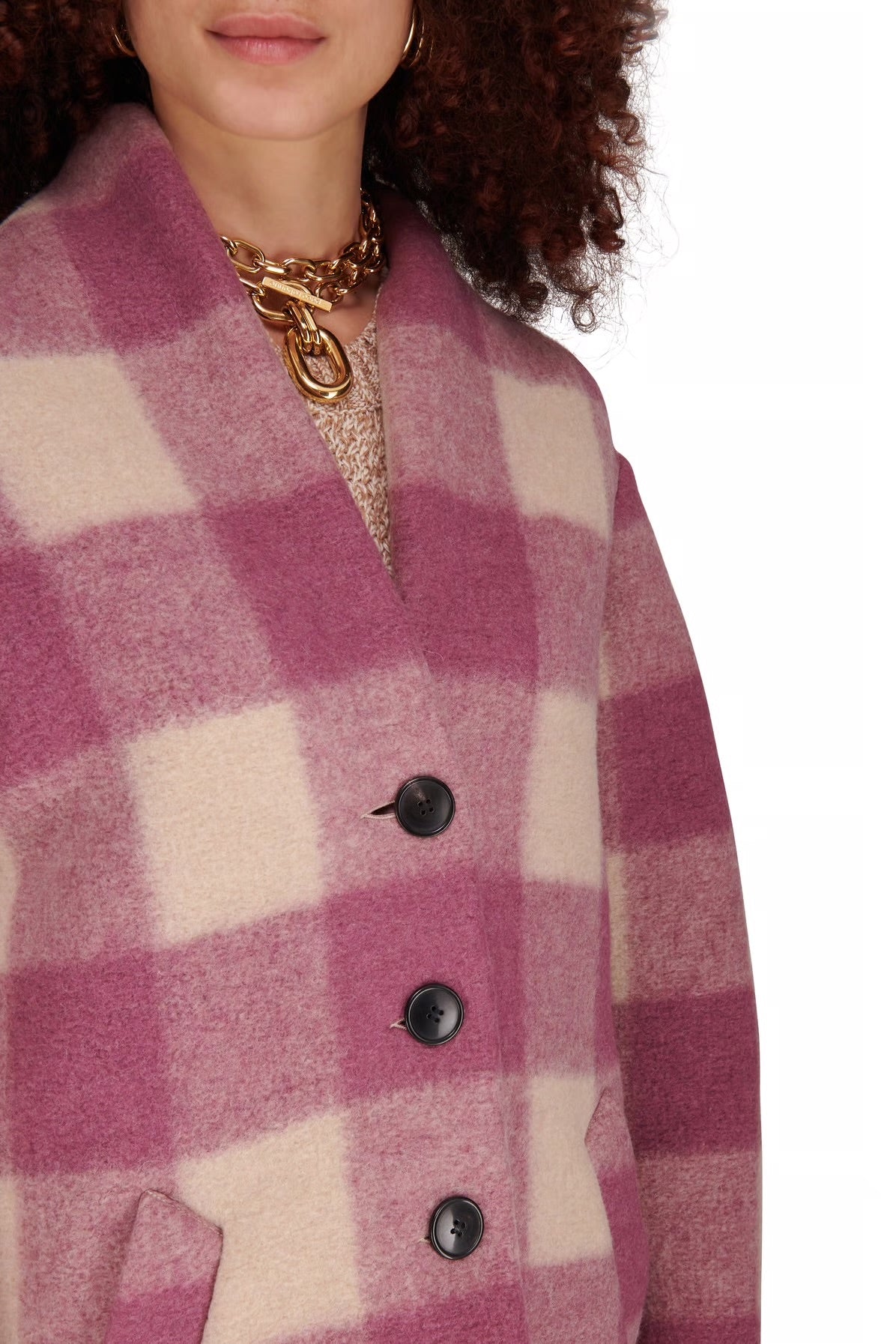 Isabel Marant Etoile Gabriel Coat In Rosewood, SIZE 34