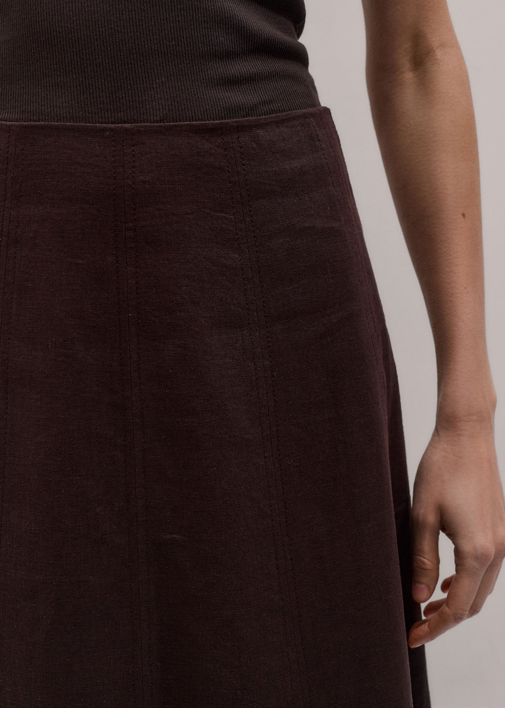 Panelled Maxi Skirt
Crease-Less Linen