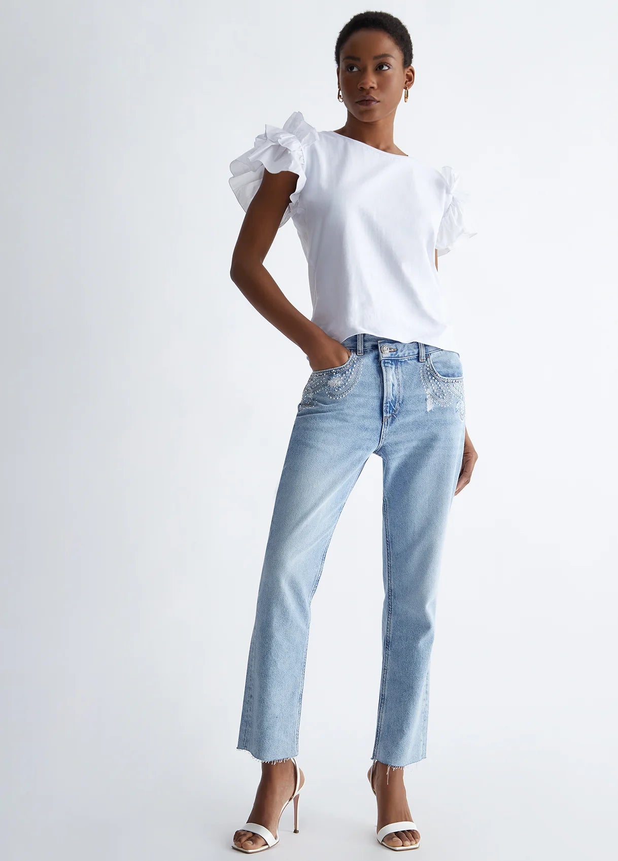 Liu Jo T-shirt with ruching, X-LARGE