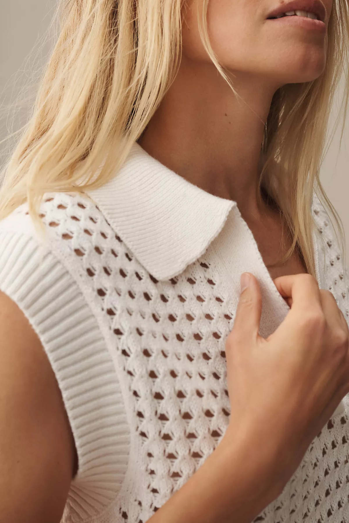 Velvet Take knit Henley top, Small