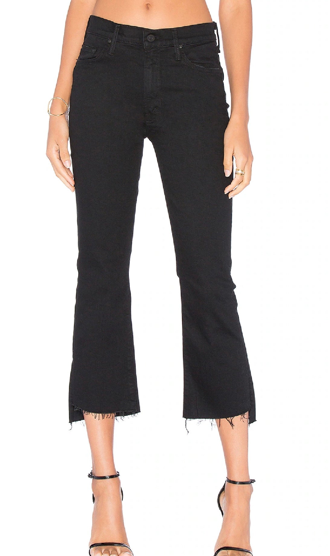 MOTHER Insider Crop Step Fray Jeans, Size 31