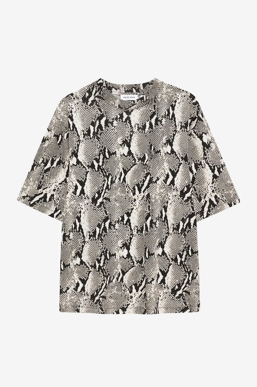 ANINE BING Avi Tee - Washed Python, Small