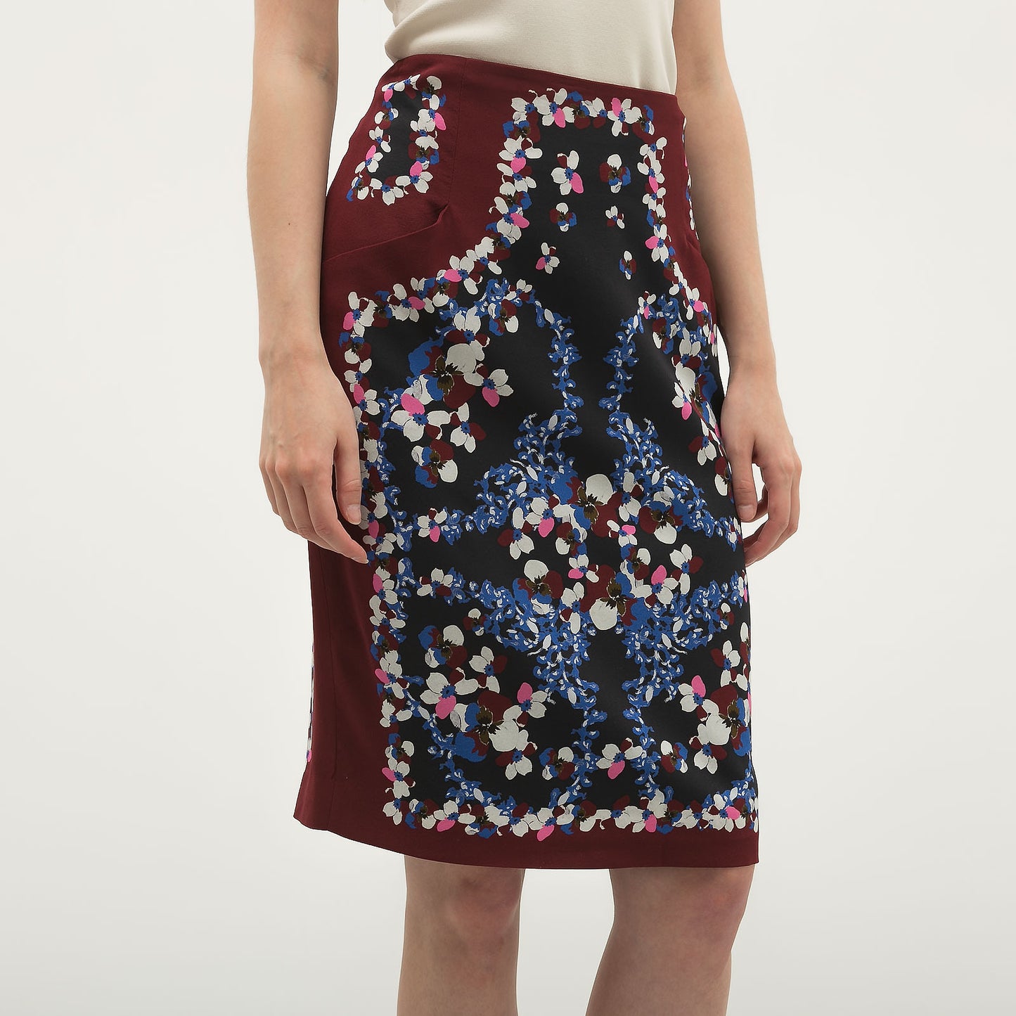 Erdem floral skirt with pockets, SIZE 6