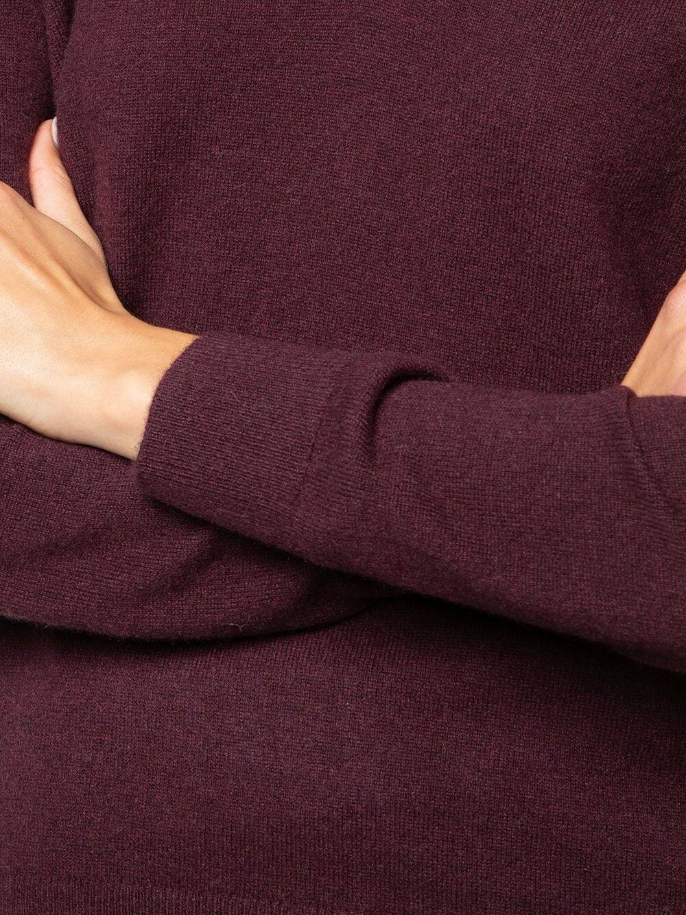 VINCE Plum Cashmere Weekend Sweater, Medium