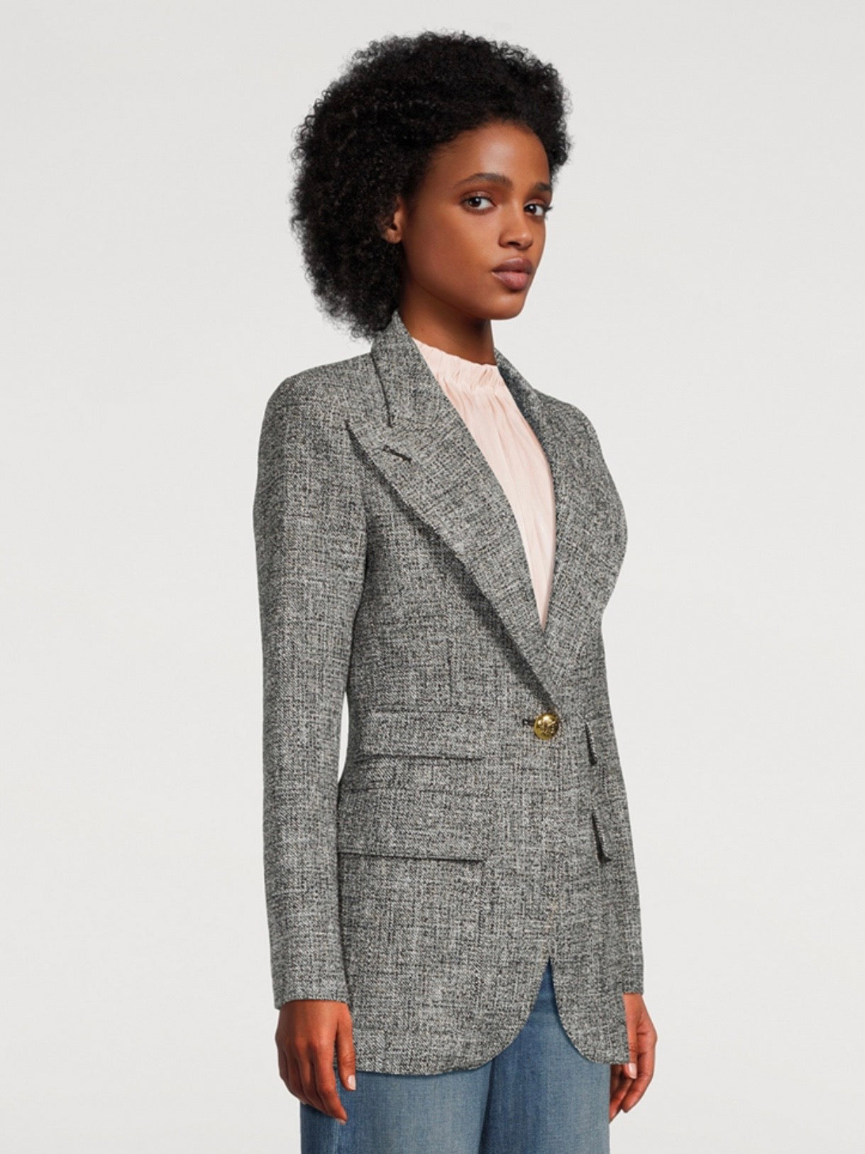 SMYTHE Birkin Tweed Blazer, SIZE 6