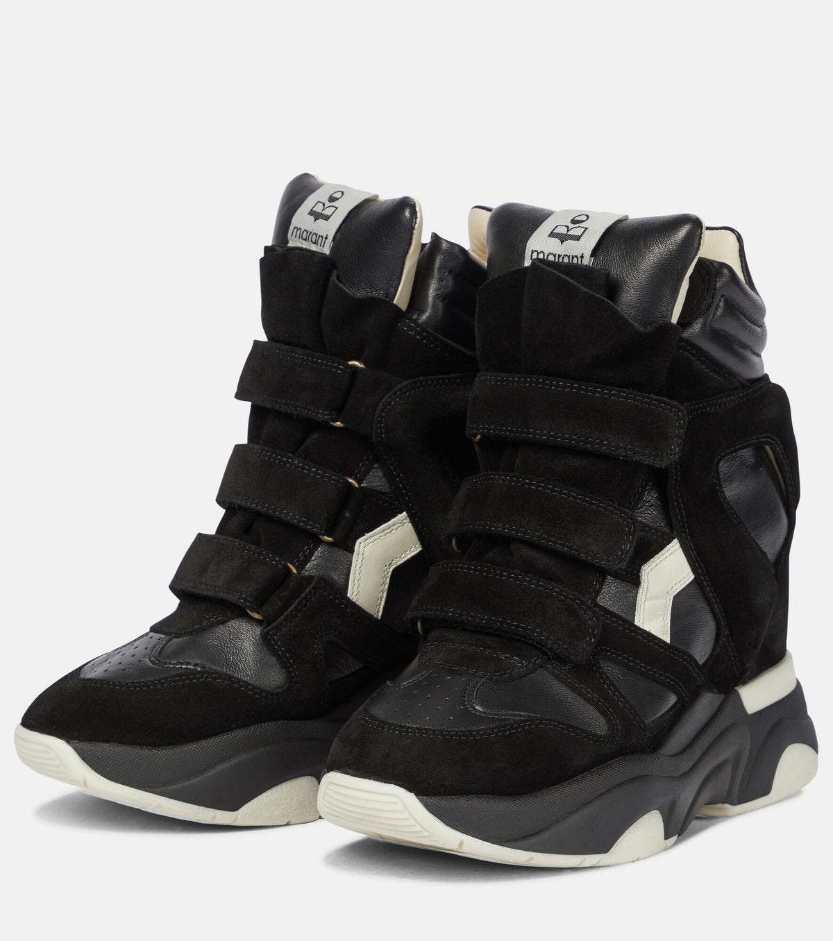 Isabel Marant - Balskee leather wedge sneakers, size 38