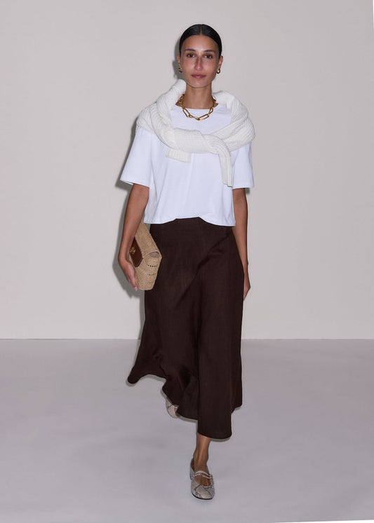 Panelled Maxi Skirt
Crease-Less Linen