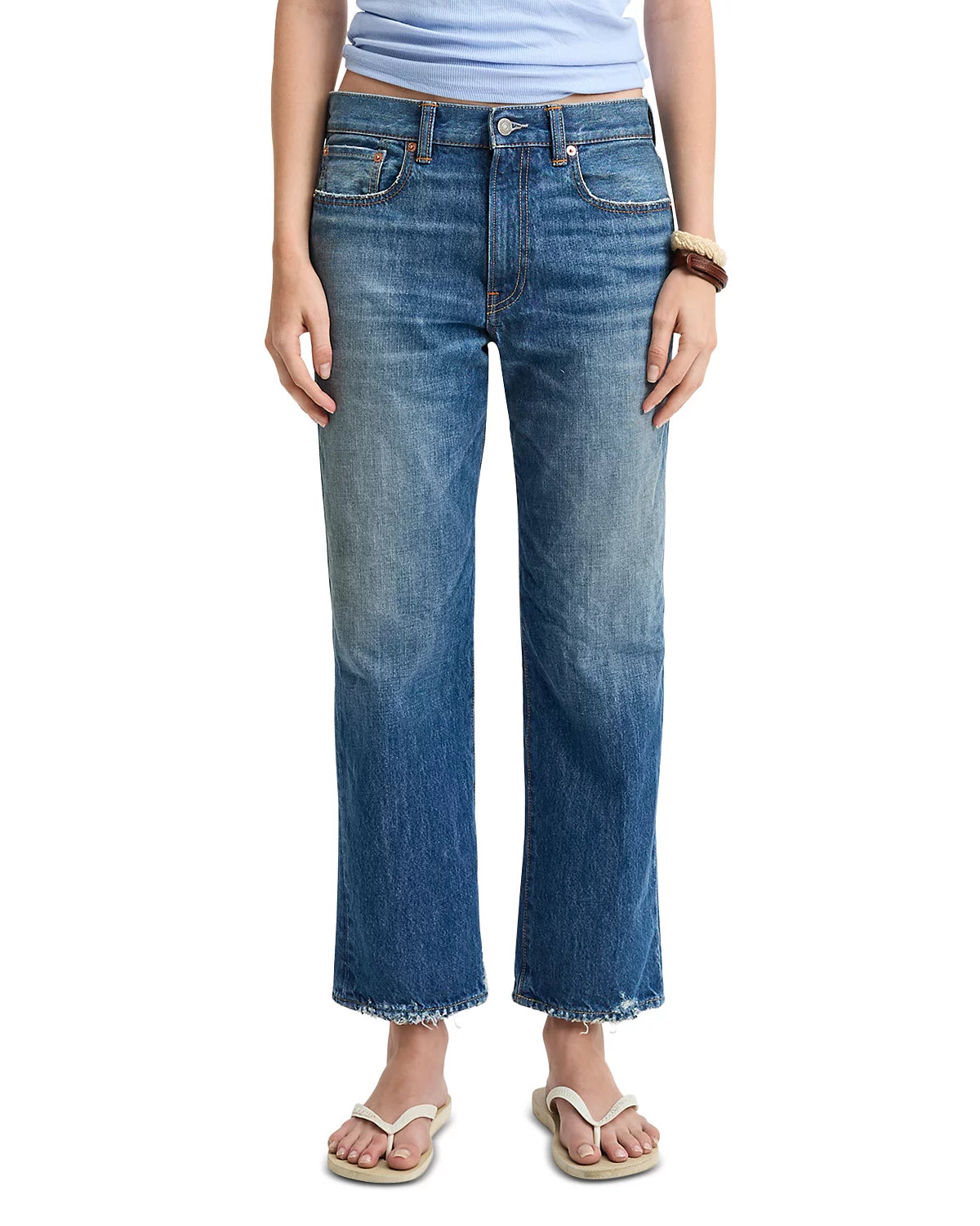 Denimist Lindsay Slim Boyfriend Jeans in Apsley Blue, SIZE 24
