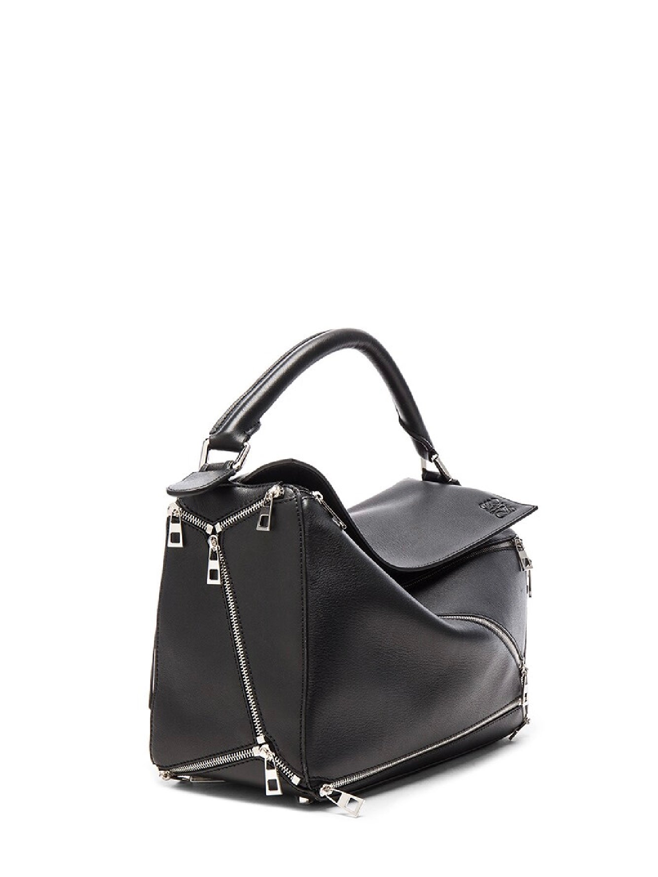 LOEWE Puzzle ZIPS Bag Black