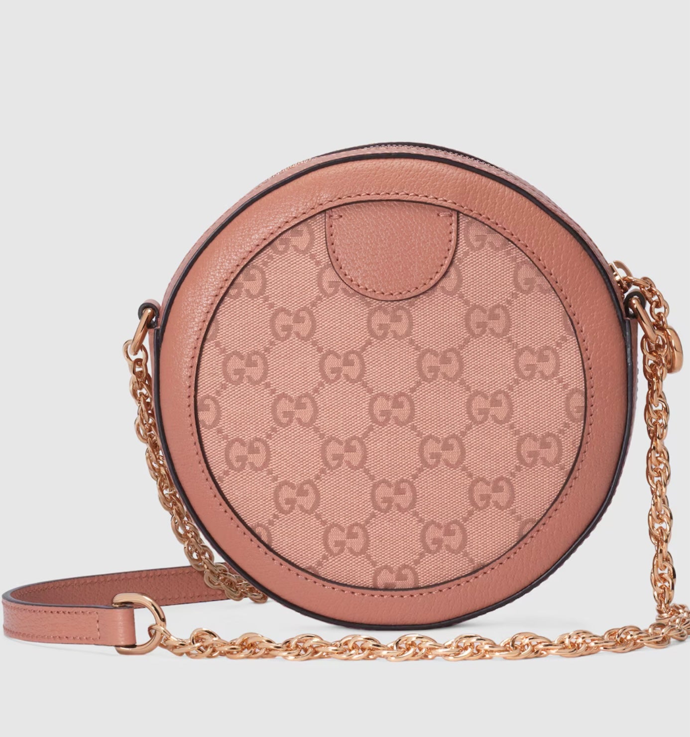 Gucci GG Canvas Mini Ophidia Round Crossbody Bag