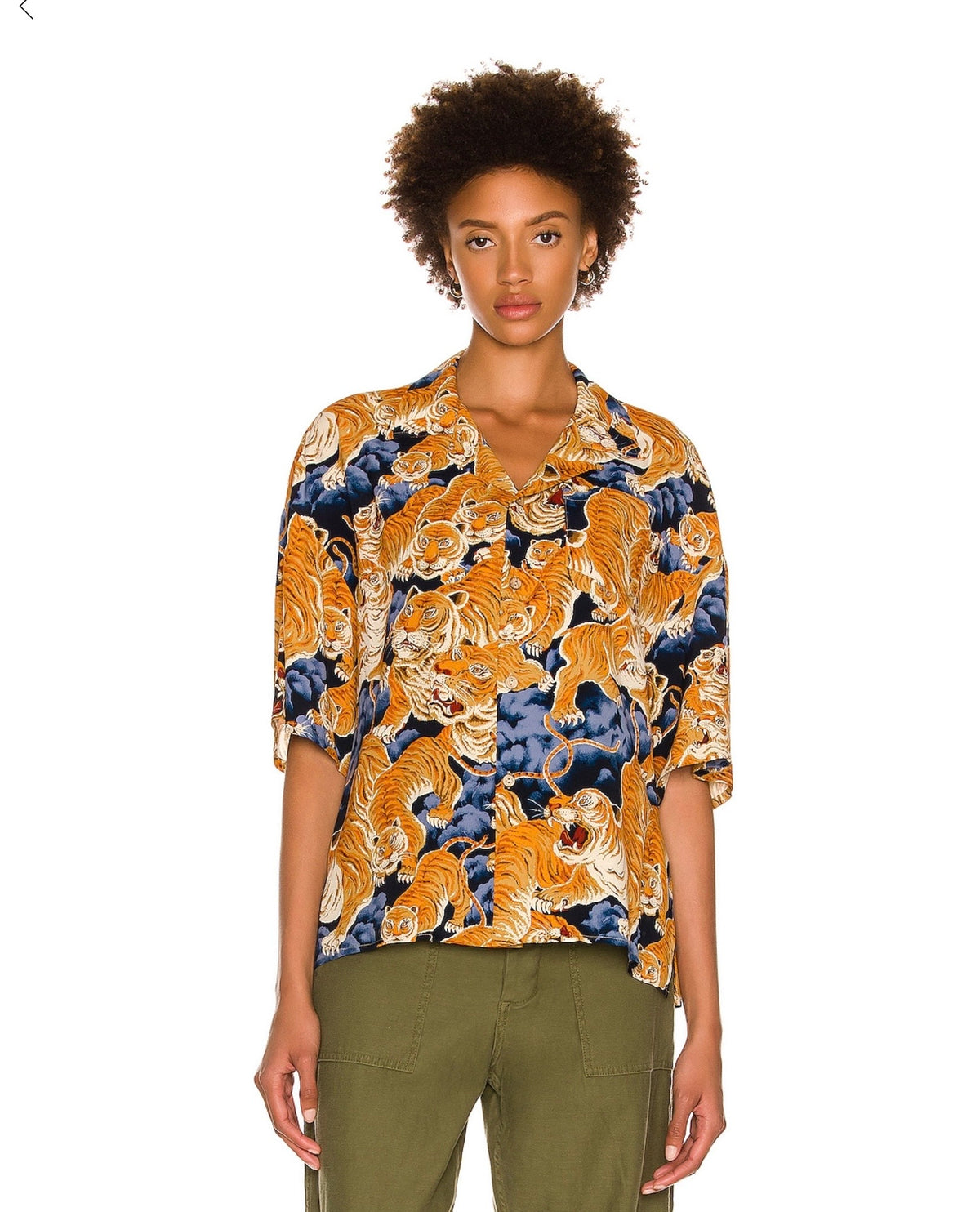 R13 Oversized Hawaiian Shirt,XXSMALL