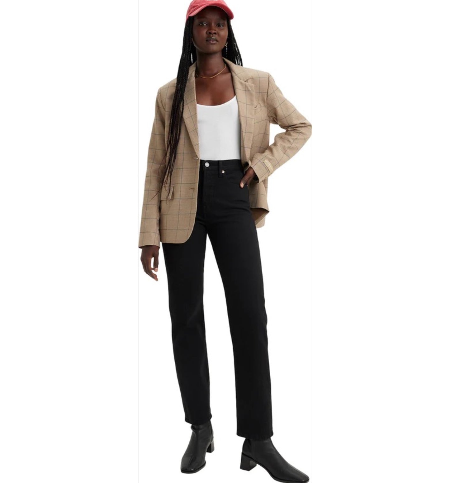 Levi's Black Wedgie Straight Jeans, Size 27