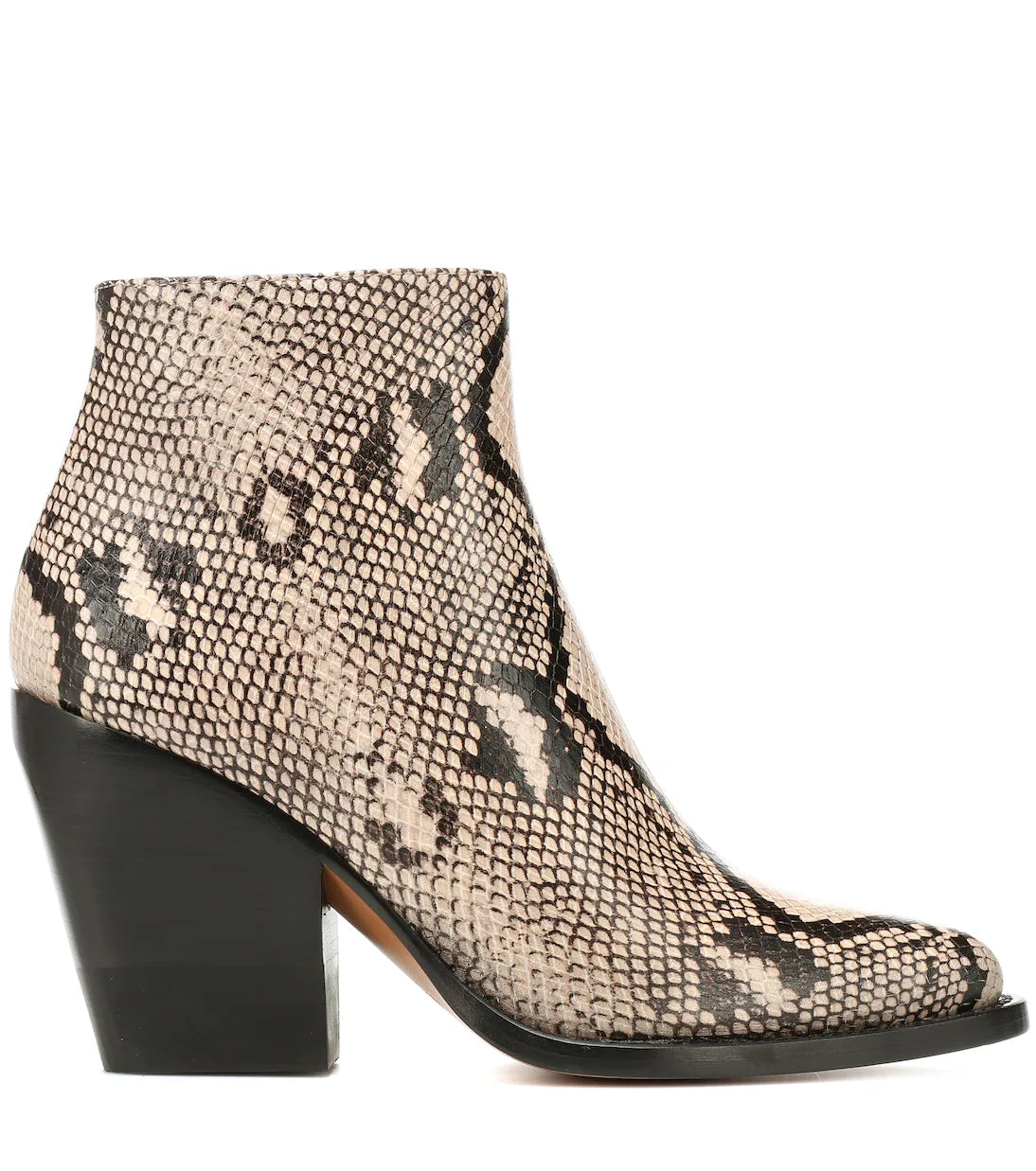 CHLOÉ Rylee embossed leather boots, Size 38.5
