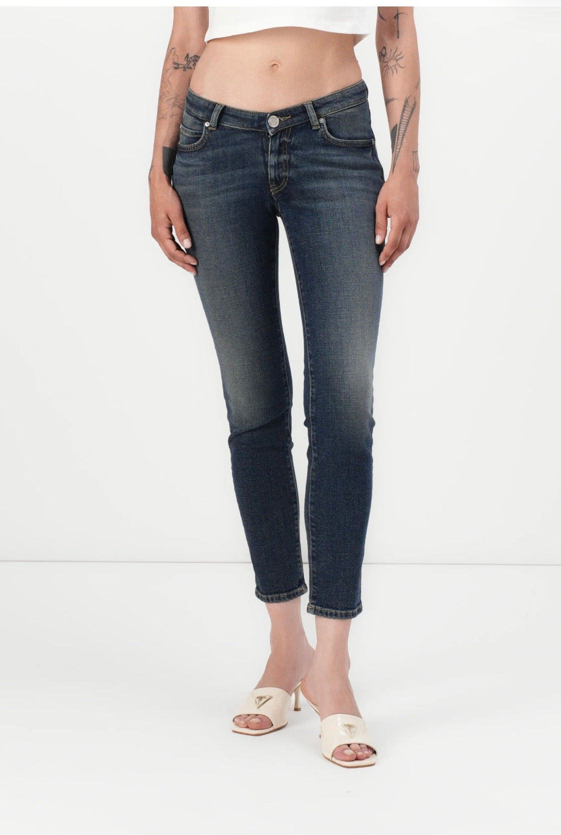 Pinko SALLY SKINNY - Jeans Skinny Fit - blue denim, Size 26