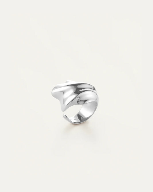 JENNY BIRD SILVER LYDIA RING, SIZE 6