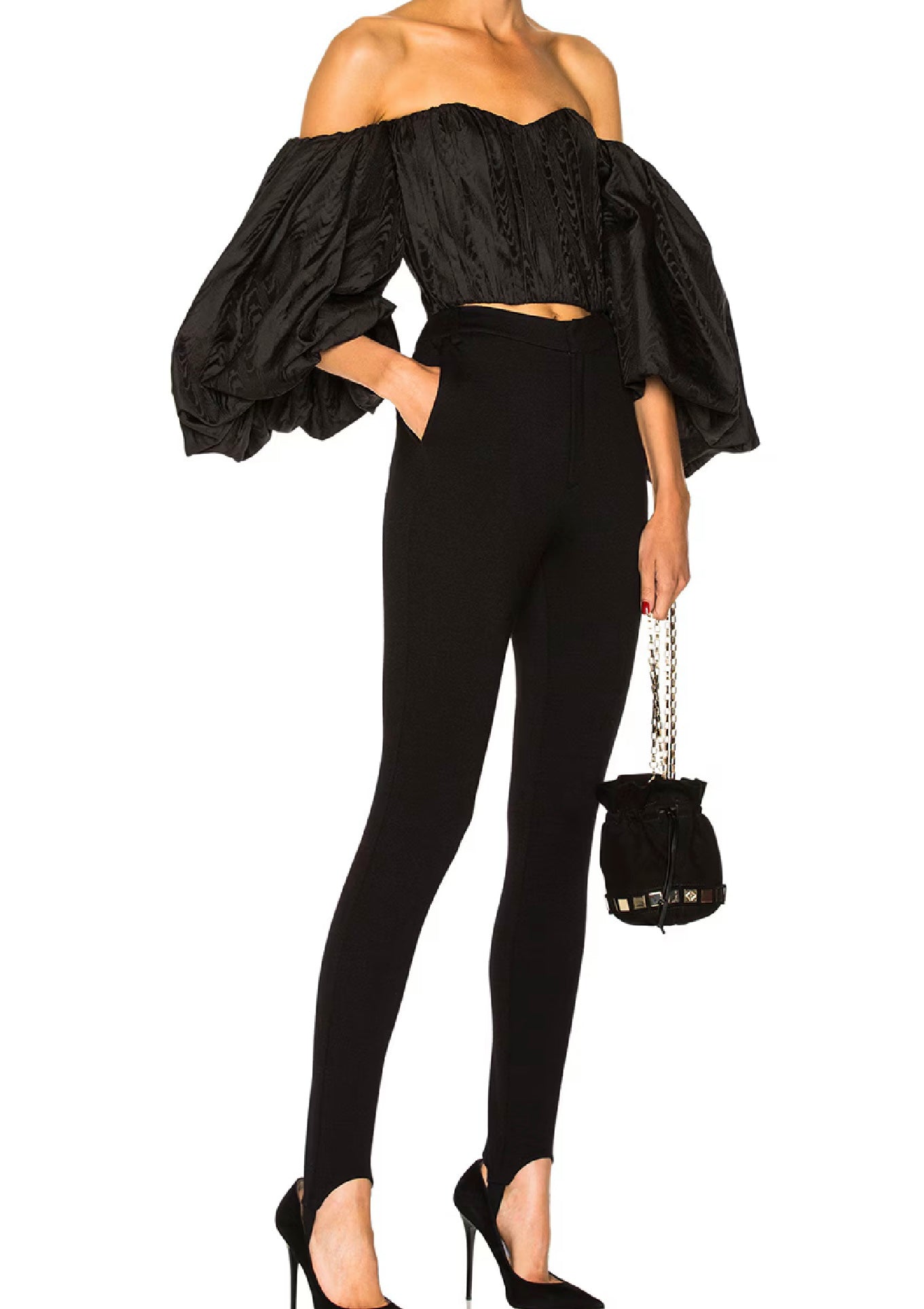 FRAME Denim Ponte Stirrup Pant, XSMALL