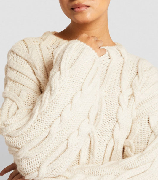 FRAME Cable-Knit Sweater, XSmall