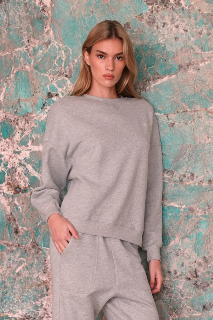 SABLYN ROMY CLASSIC SWEATSHIRT | FOGGY, SMALL