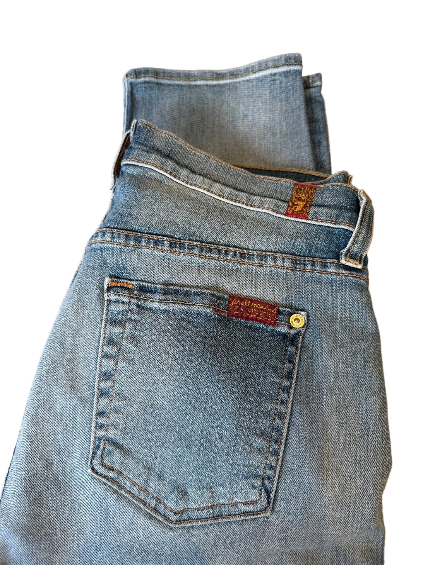 7 For All Mankind Relaxed Skinny Jeans, Size 26