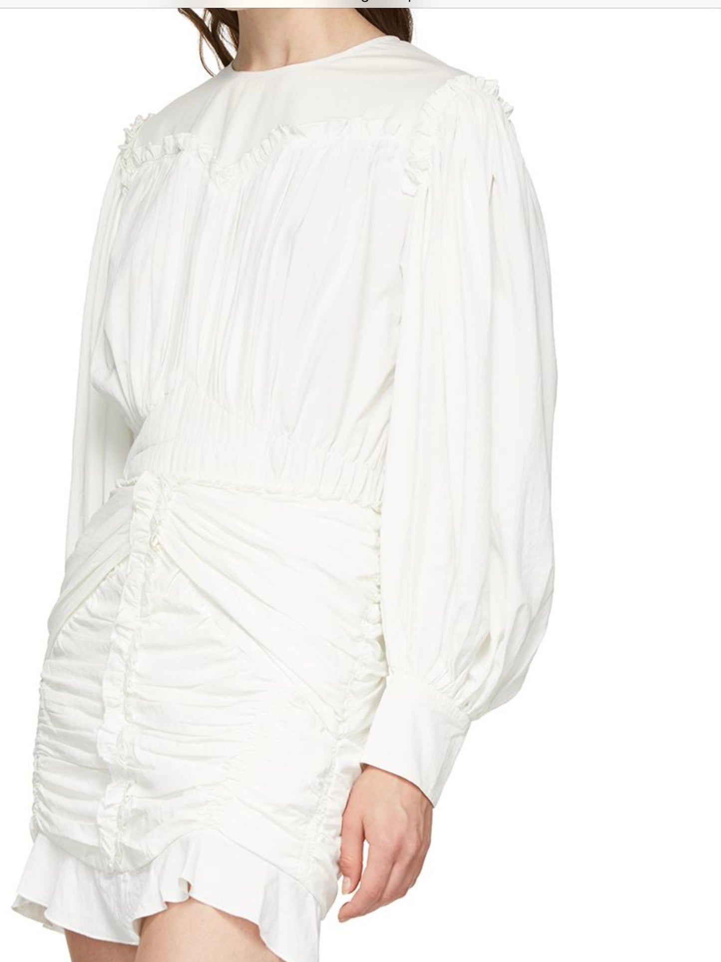 Isabel Marant White Unice Dress,SIZE 36