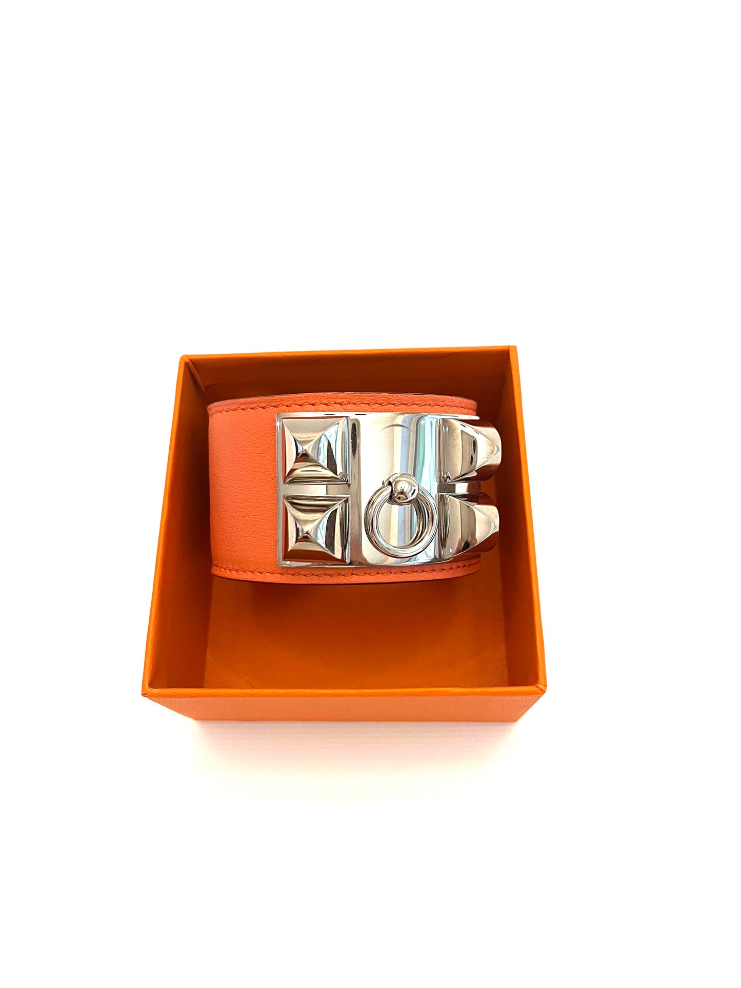 Hermès Leather Collier De Chien Wrap Bracelet