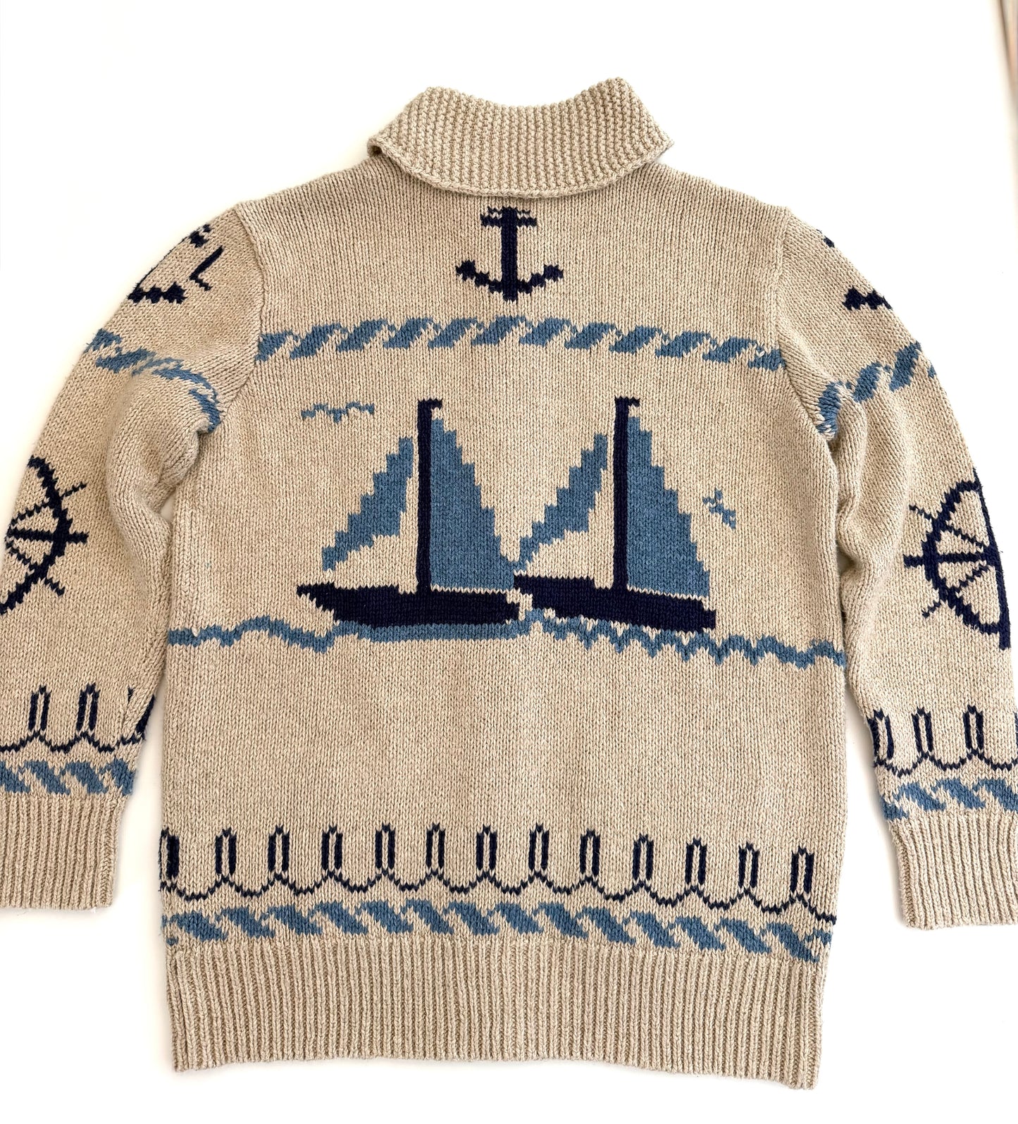 Ralph Lauren Polo sailboat zip cardigan, Small