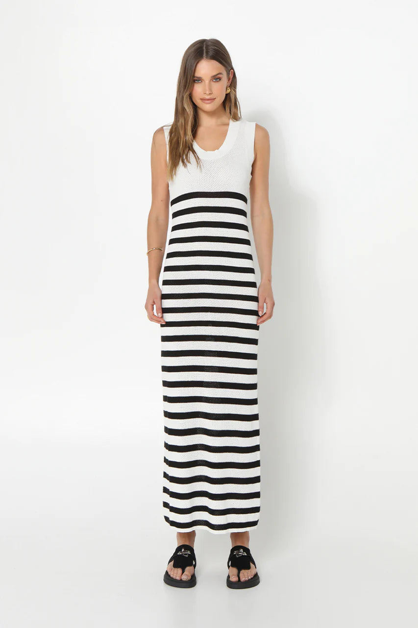 Madison the label Mallery Knit Dress Striped, medium