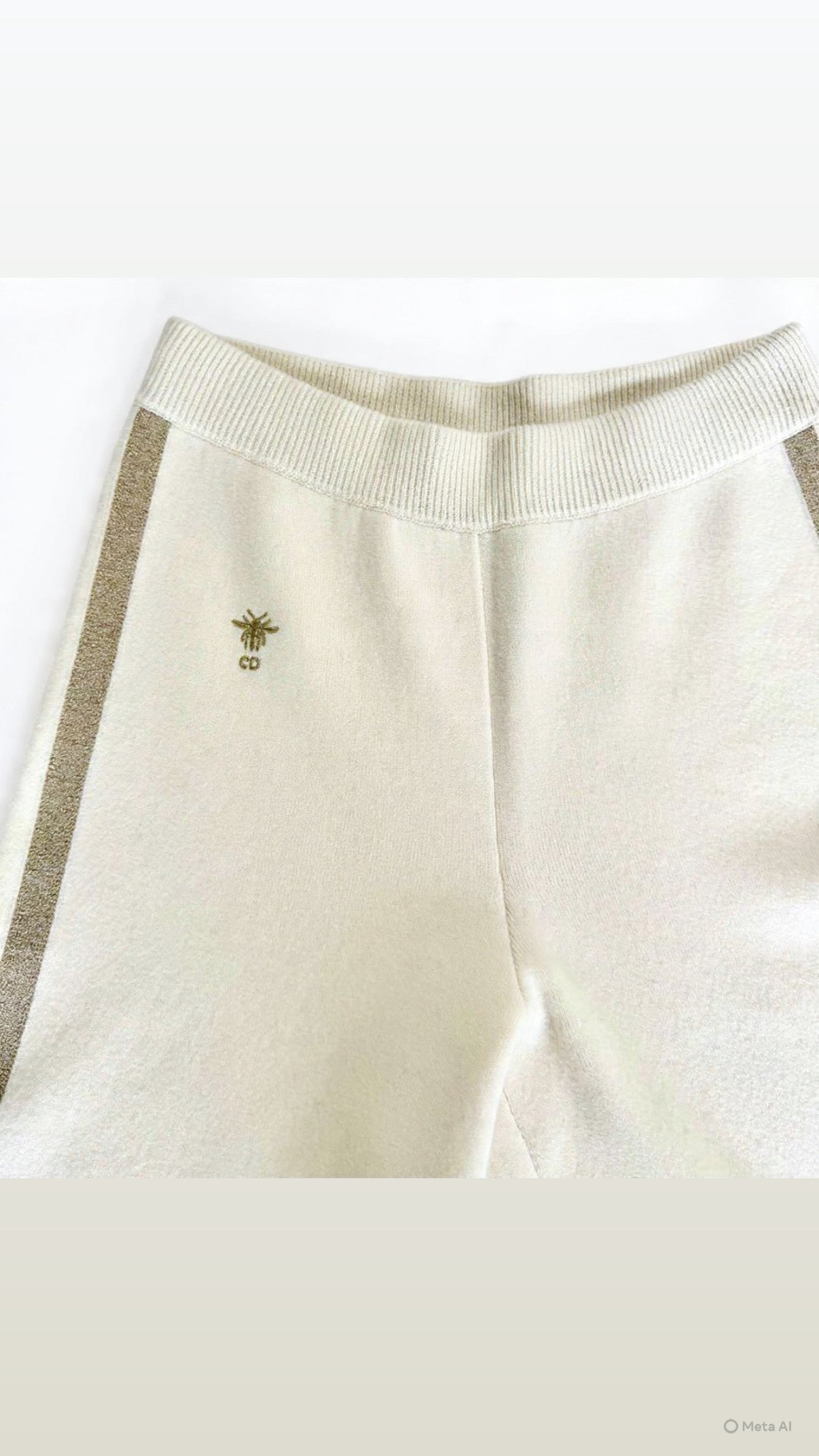 DIOR ECRU SWEATER & NWT Pants, SIZE 6