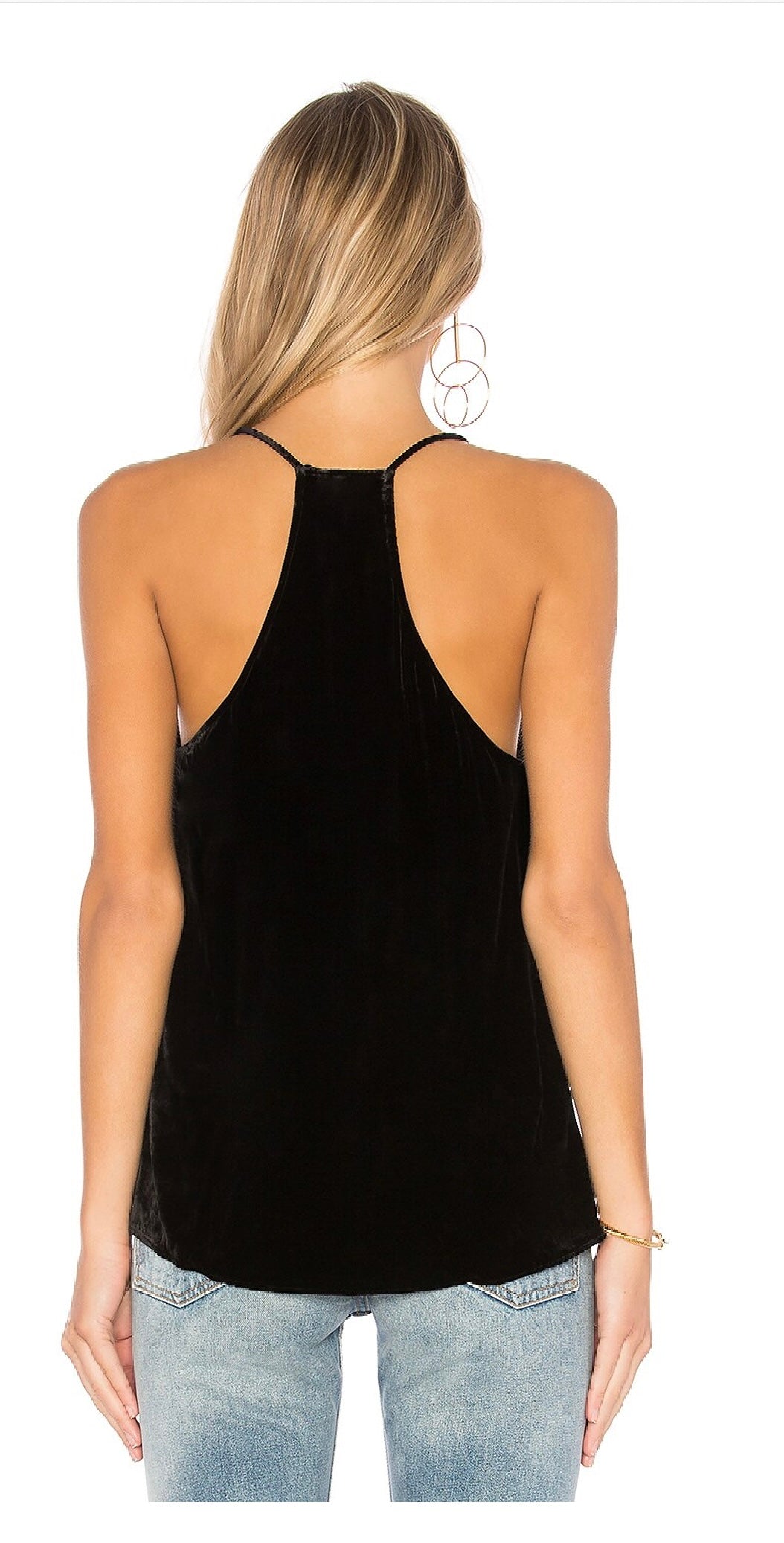 CAMI NYC The Racer Velvet Cami, XSMALL