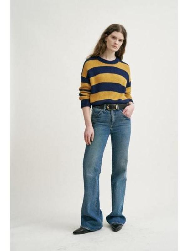 NILI LOTAN The Raiden Stripe Crewneck, Small