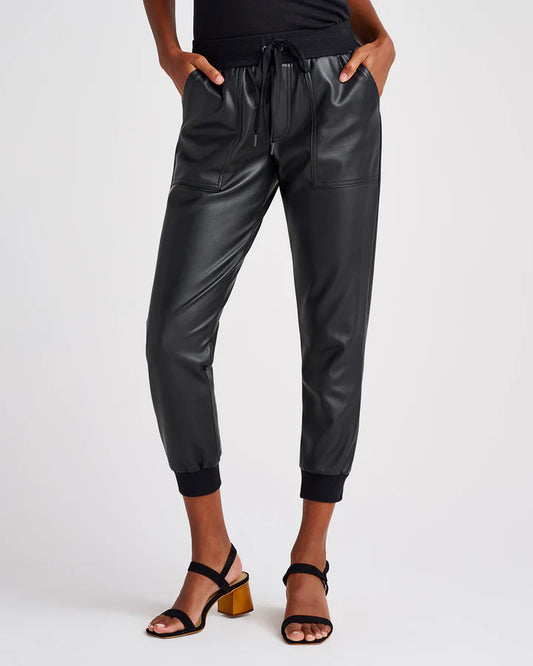 Splendid,Faux leather joggers,XSMALL