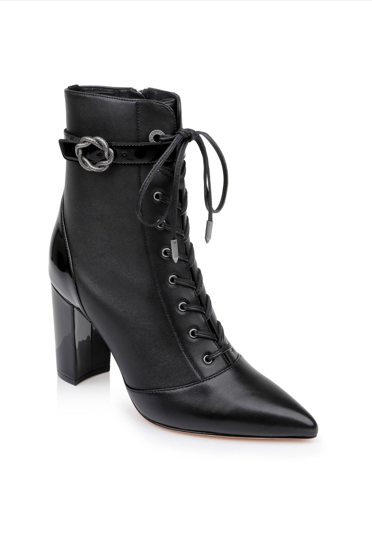 L'AGENCE Elegante 85mm Leather Boots, size 6