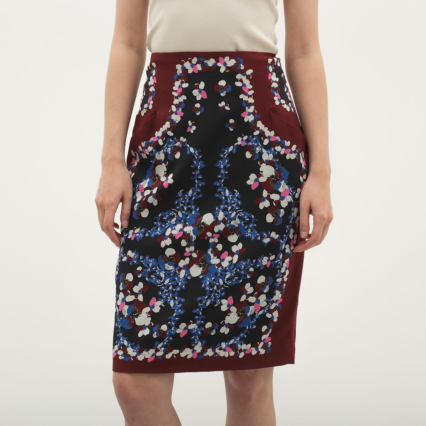 Erdem floral skirt with pockets, SIZE 6
