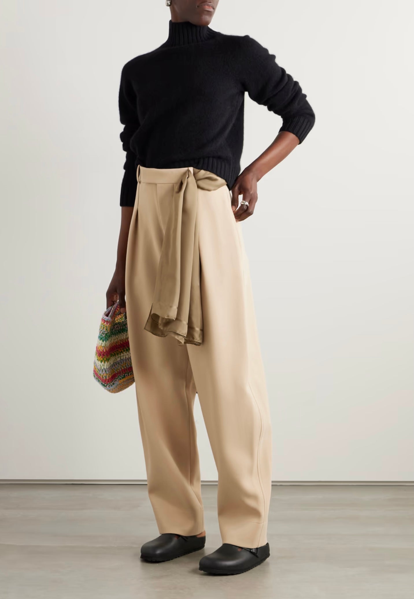 THE ELDER STATESMAN Cashmere turtleneck sweater, SMALL