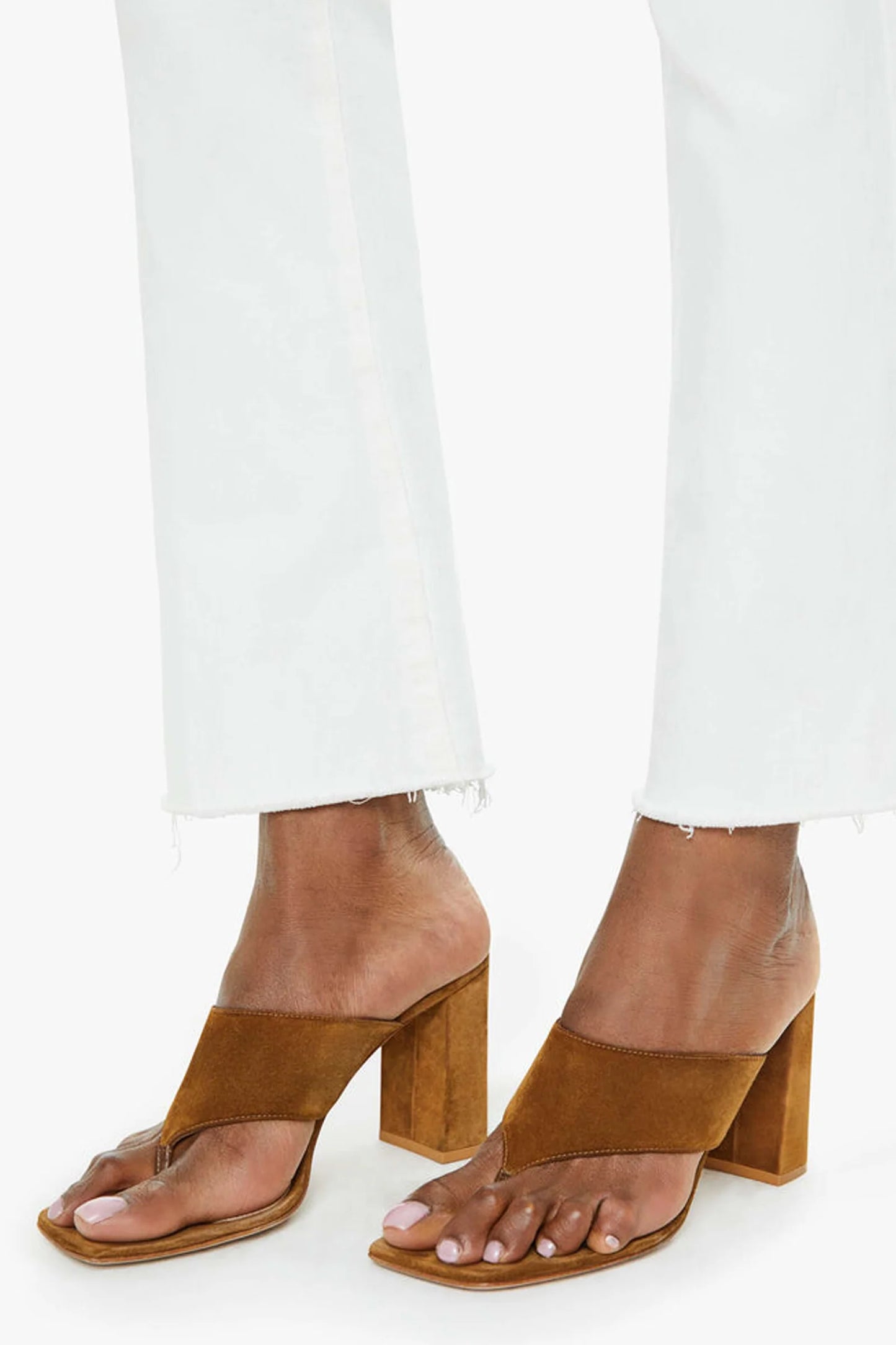 MOTHER THE HUSTLER ANKLE FRAY JEANS - FAIREST OF THEM ALL, Size 31