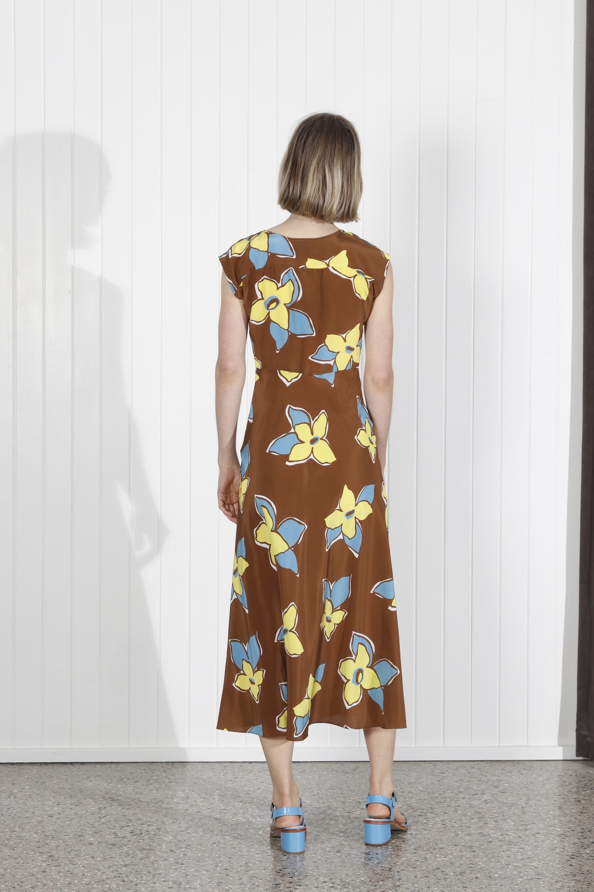No.6 Store Teddi Dress - Tobacco Stargazer, Large