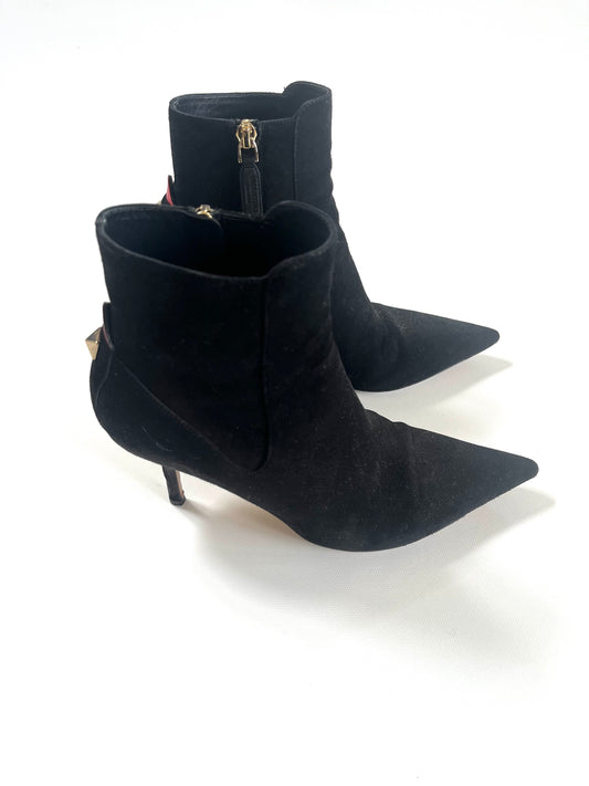 Valentino black suede boots, size 6