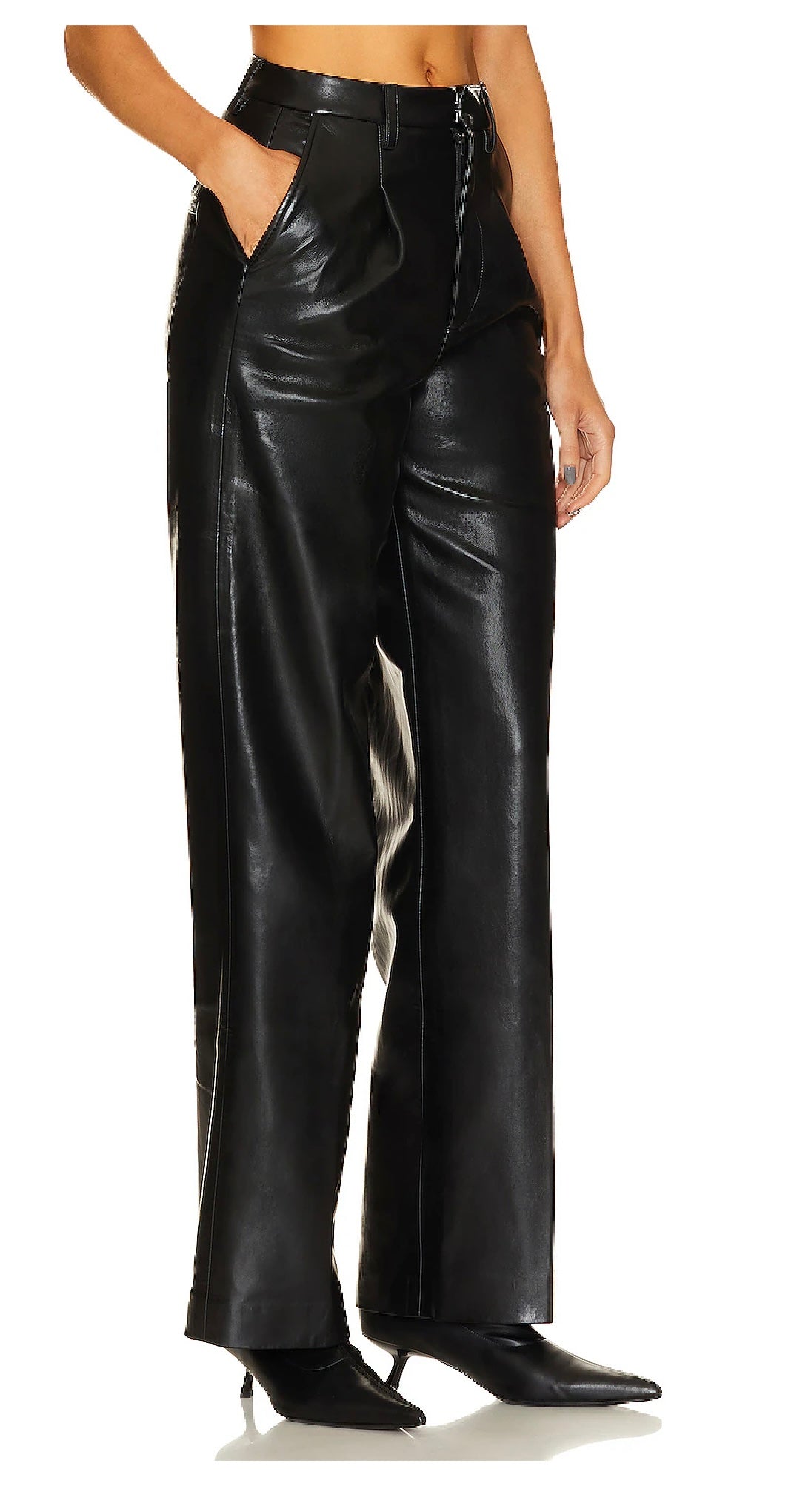 ANINE BING NWT CARMEN recycled leather trouser, Size 38